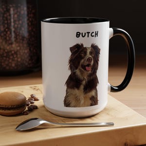 Custom Pet Mug with Pet Photo and Name Personalized Dog Mug Coffee Cup Name Pet Mugs Dog Mom Mug Personalized Puppy Dad Mug New Dog Mug
