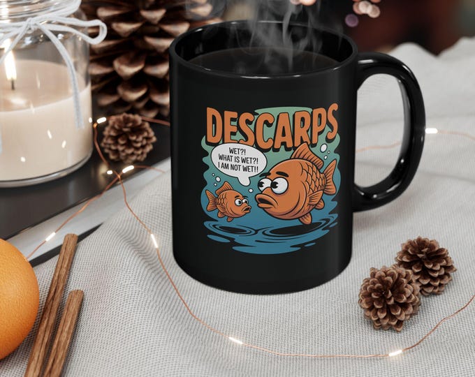 Funny Fish Mug: Quirky Humor Kitchenware Gift