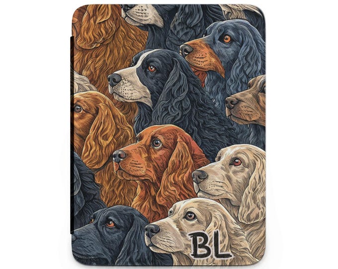 Cocker Spaniel Kindle Case, Dog Lover Gift, Pet Portrait Kindle Cover, Spaniel Kindle, Unique Reader Gift, Puppy Kindle Protector