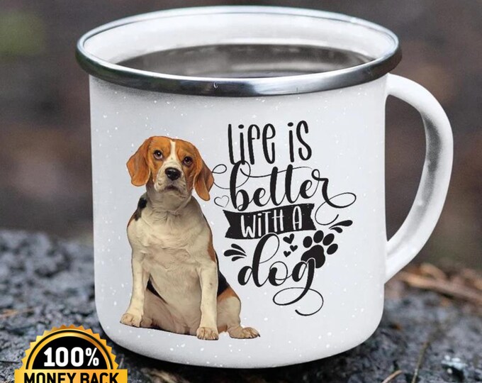 Beagle Dog Lover Dog Mug Camping Mug Dog Gift Idea Beagle Mug Beagle Mom Beagle Lover Beagle Gift Dog Mom Funny Dog Mug
