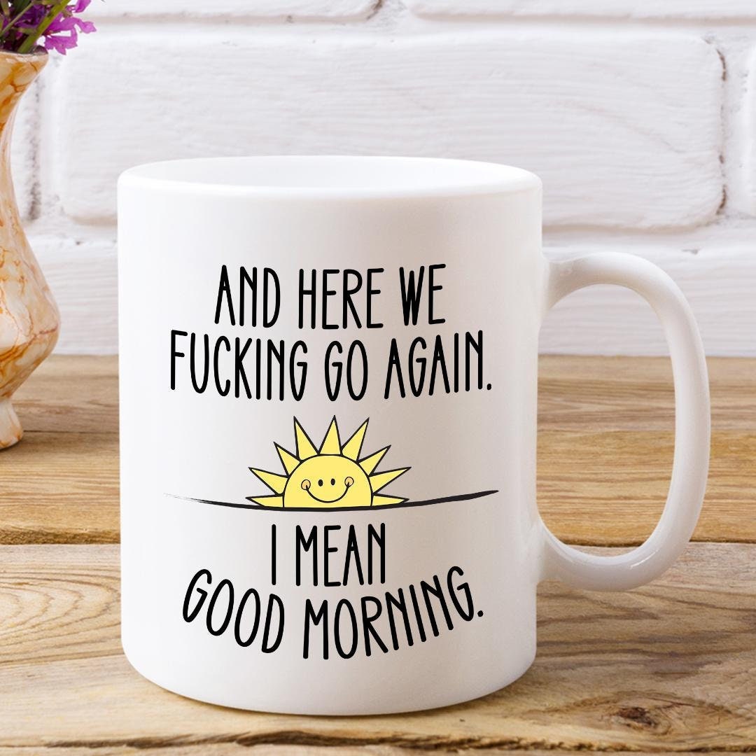 Rude Lady Mug Large Ceramic Coffee Mug Quote Cup Funny Dad Gift ...