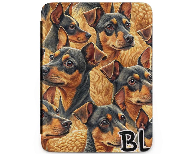Miniature Pinscher Kindle Case, Dog Lovers Gift, Cute Puppy Kindle Cover, Min Pin Mom, Unique Kindle Accessory, Pet Portrait Kindle