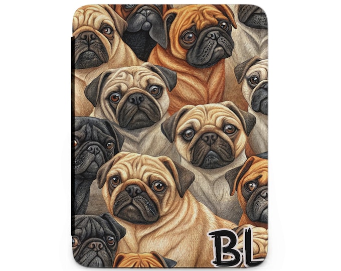 Cute Pug Kindle Case, Dog Lover Gift, Funny Pet Kindle Cover, Adorable Puppy, Unique Reader Accessory, Stylish Kindle Protection