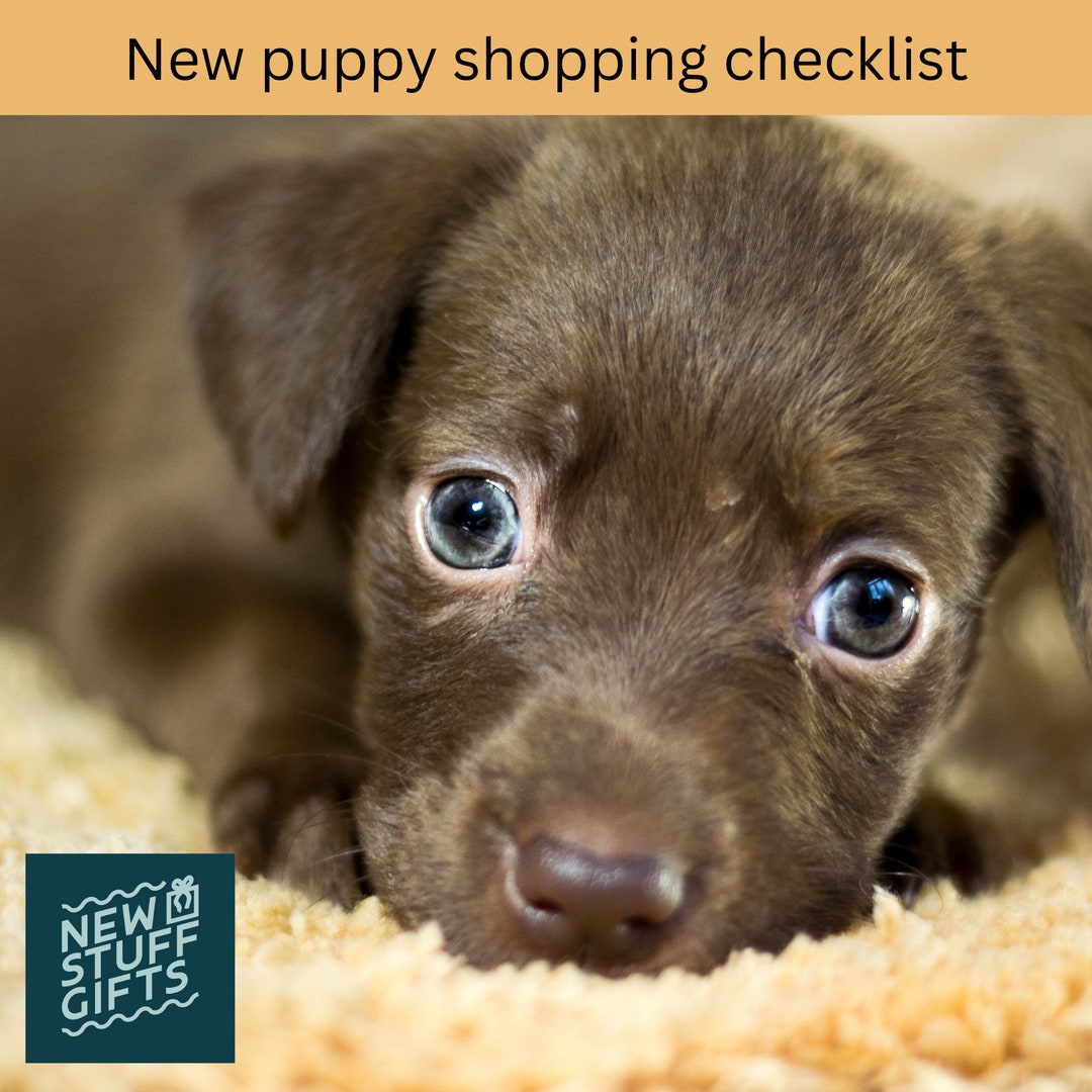 New Puppy Shopping Checklist Etsy
