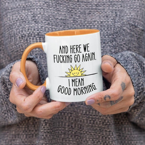 Rude Mug Gift Office Party Cup Inappropriate Mug Sarcasm Gift Large Colorful Mug Sassy Coffee Mug