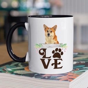 Personalized Coffee Cup Corgi Coffee Mug Dog Owner Mug Puppy Coffee Mug Hound Lover Dog Show Gift Dog Walker Gift Cute Pet Gift Mug Dog Lady