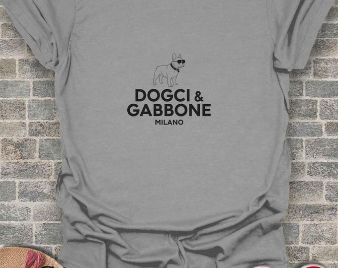 French Bulldog Shirt Fashion Parody Dog Tee Stylish Design Cool Sunglasses Frenchie Graphic Tshirt Trendy Milano Cotton Casual Wear Gift