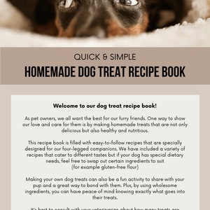 DIY Dog Treats Recipe Book: Healthy Homemade Treats Cookbook PDF for ...