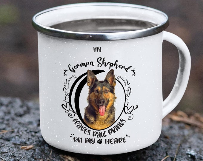 German Shepherd Camping Mug Dog Lover Dog Mug Dog Gift Idea German Shepherd Mug Shepherd Mom Shepherd Lover Shepherd Gift Dog Mom Mug