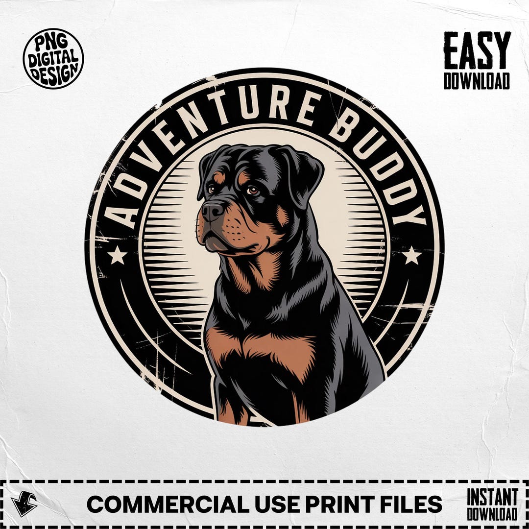 Rottweiler Clipart, Dog Clipart, Adventure Buddy, Rottweiler PNG ...