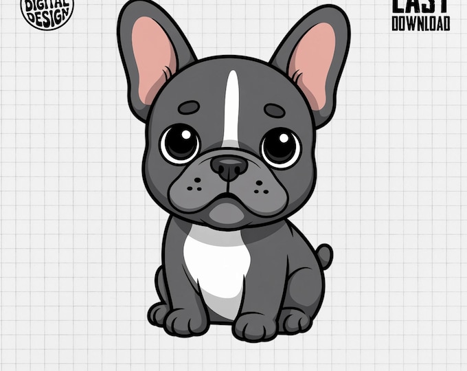 French Bulldog Clipart, Cute Dog Clipart, Baby Animal Clipart, Puppy Clipart, Dog Shower Clipart, Frenchie PNG