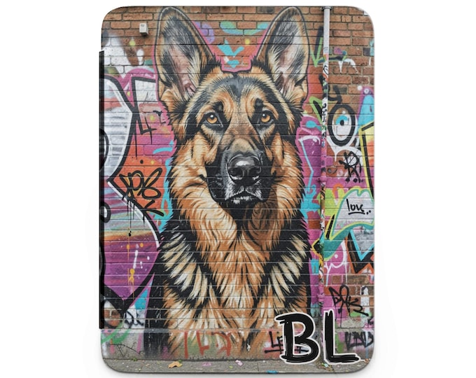 German Shepherd Graffiti Art, Misc Products, Urban Dog Wall Art, Colorful Dog Mural, Street Art Decor, Dog Lover Gift (138)