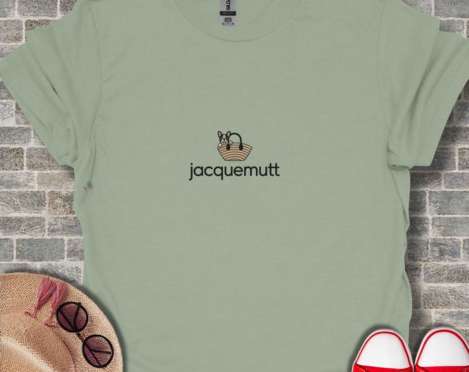 Jacquemutt T-Shirt, Dog in Purse Tee, Cute Dog Shirt, French Bulldog T Shirt, Pet Lover Gift, Trendy T-Shirt, Gift for Dog Mom