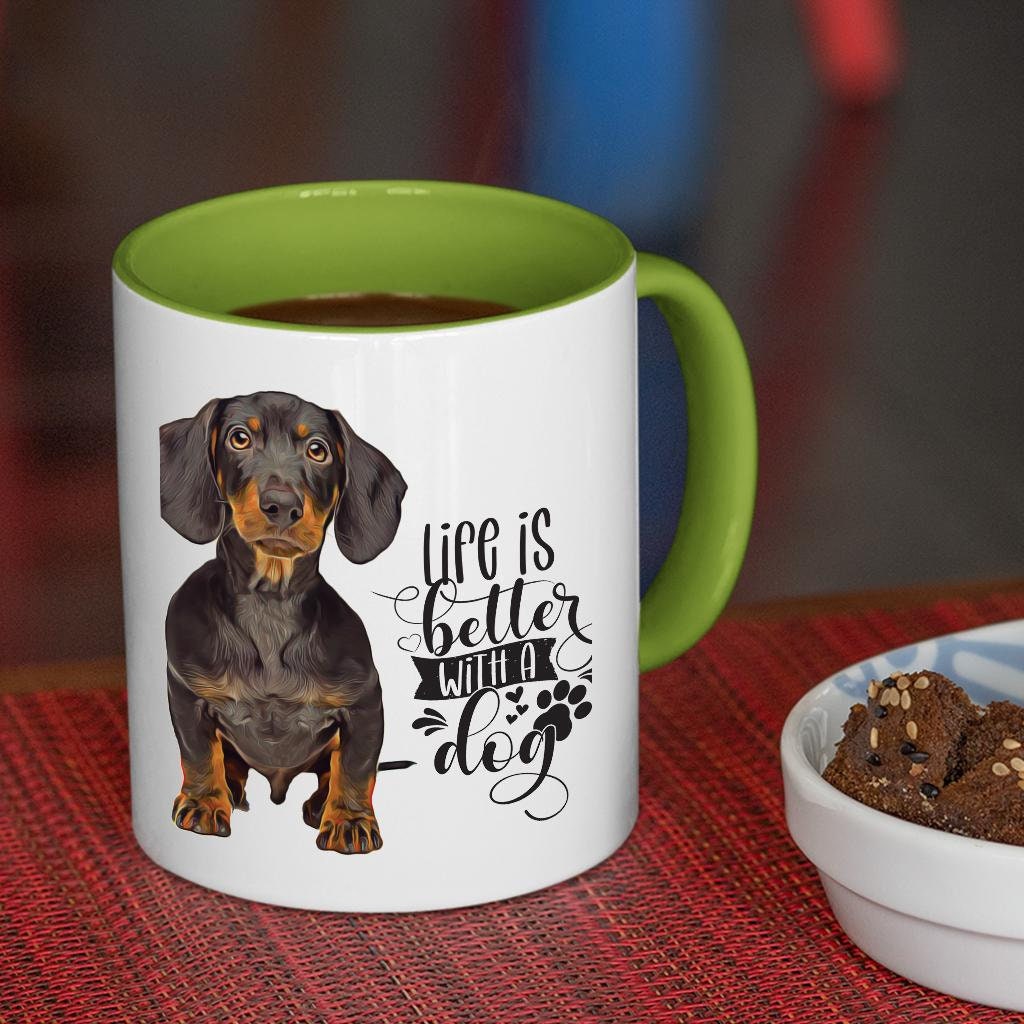 Dachshund Coffee Mug Dog Owner Mug Puppy Coffee Mug Cute Dog Mom Gift — free download