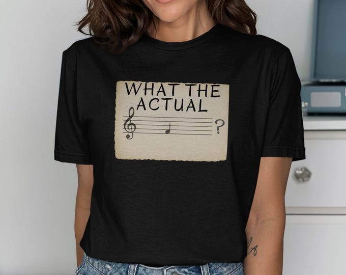 Funny Music Pun T Shirt, Sarcastic Sheet Music Tee, Humor Musician T-shirt, Music Teacher Gift, Band Director Top, Witty Graphic Tee
