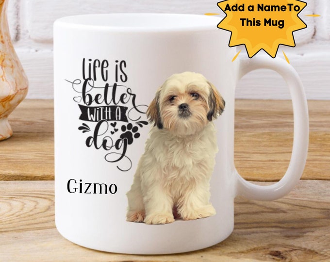 Fun Dog Lover Mug Shih Tzu Coffee Mug Dog Mug For Grandma Gift Mother's Day Mug Custom Grandma Mug Mug Granny Gift Mug Nona Gift Mom Dog Mug