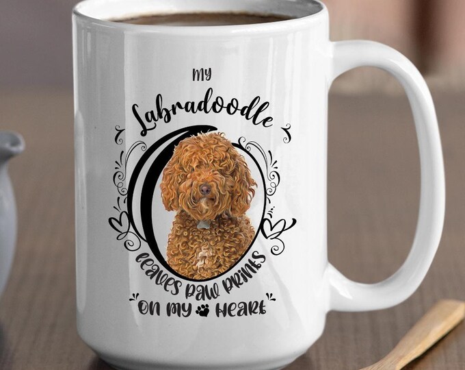 Labradoodle Lover Gift, Puppy Lover Mug, Puppy Owner Ceramic Mug, Custom Pet Owner Mug Gift, Personalized Animal Lover Cup, Pet Mug Gift