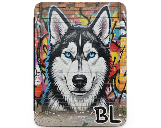 Husky Dog Graffiti Art, Urban Wall Art, Cool Dog Design, Street Art Style, Misc Products, Unique Art Gift, Vibrant Colors
