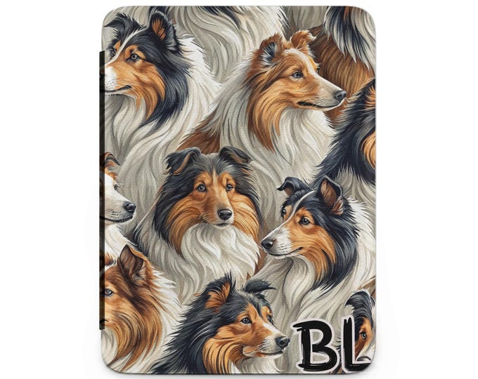 Shetland Sheepdog Kindle Case, Cute Dog Kindle Cover, Sheltie Kindle, Dog Lover Gift, Book Protector, Reading Accessory, Animal Kindle