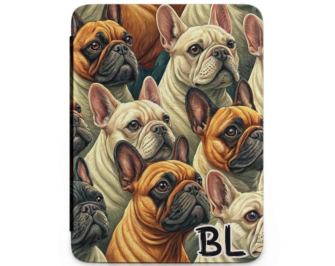 French Bulldog Art Kindle Case, Puppy Dog Portrait