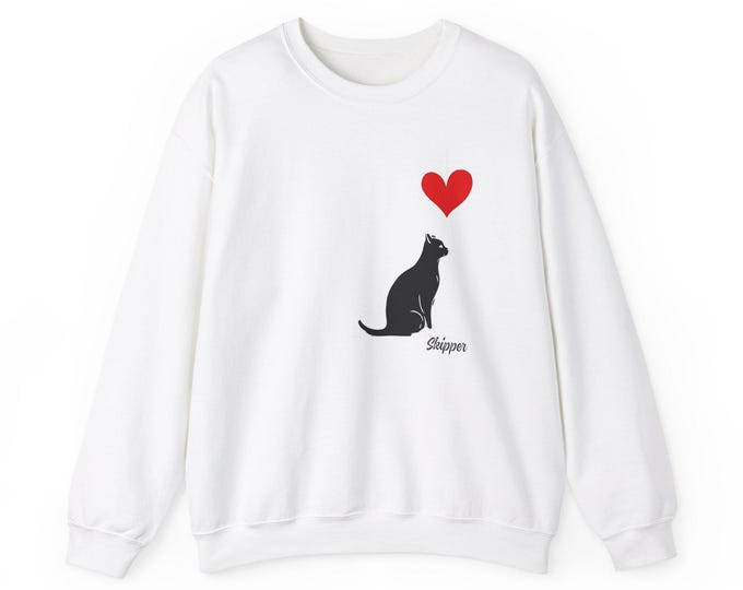 Cat Heart Unisex Heavy Blend™ Crewneck Sweatshirt