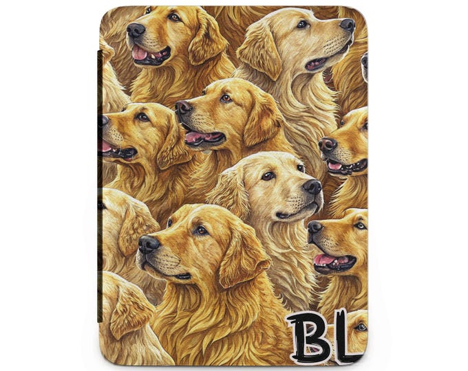 Golden Retriever Kindle Case, Dog Lover Gift, Cute Animal Kindle Cover, Puppy Art, Golden Retrievers Kindle, Pet Owner Gift, Dog Pattern