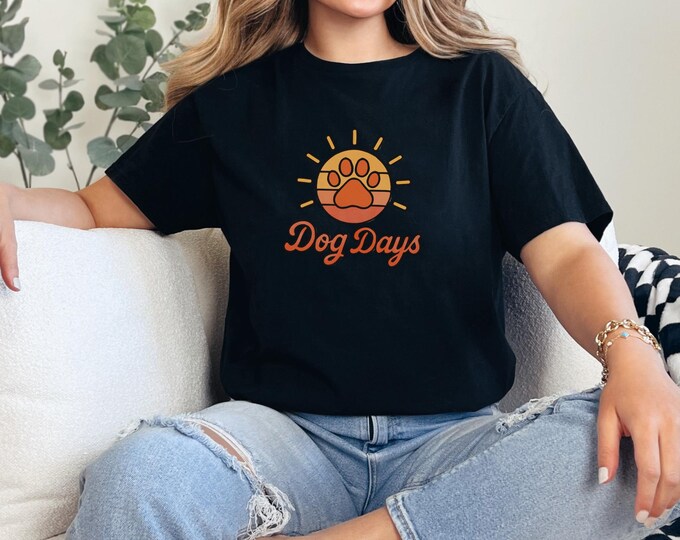 Dog Days Unisex Softstyle T-Shirt | Fun Summer Tee for Dog Lovers, Casual Wear, Pet Gifts, Outdoor Adventures, Animal Enthusiasts