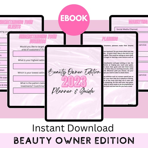 Beauty Business Owner Planner & Guide 2023