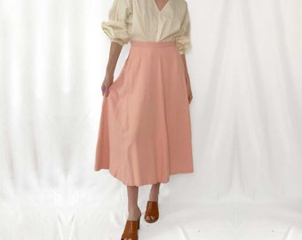 Vintage Retro Bubblegum Pink Circle Skirt