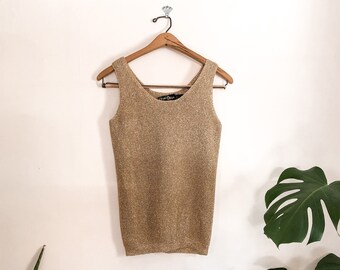shimmer tank top