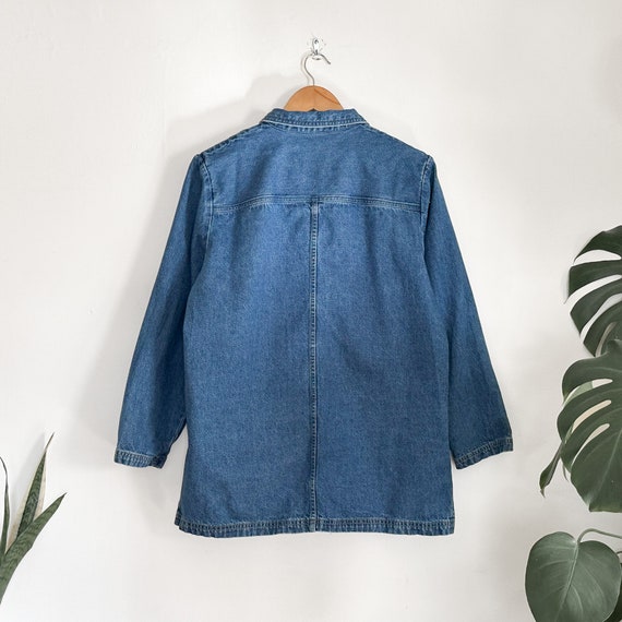 Vintage 90s Denim Chore Jacket - image 7