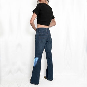 Y2K Low Rise Dark Wash Flare Jeans image 2