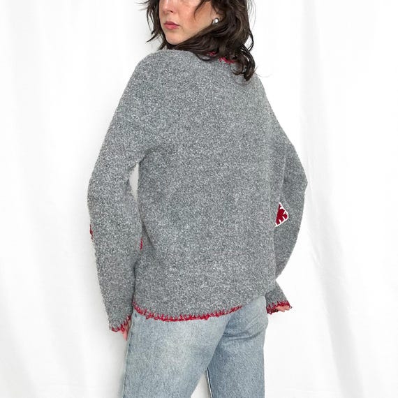 Y2K Novelty Patchwork Millenium Cardigan - image 5