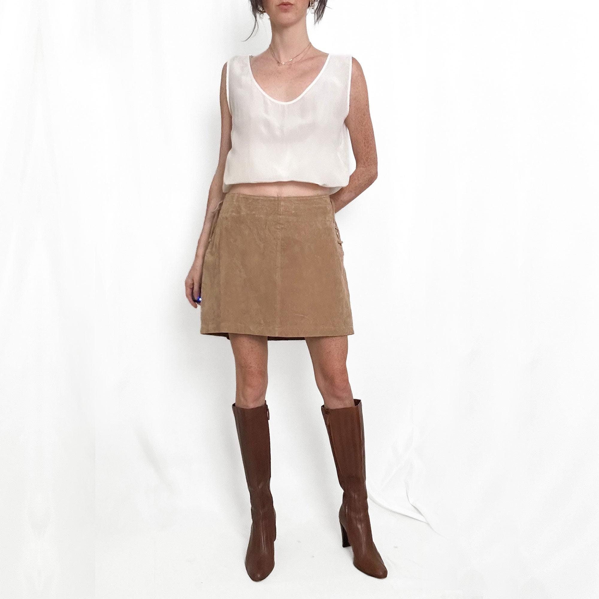 [LOW CLASSIC] / ☆ 24FW SUEDE MERMAID SKIRT / BROWN LOW CLASSIC Suede Mermaid Midi Skirt - Brown | Garmentory