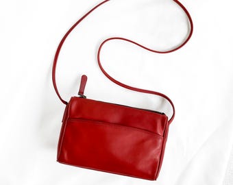 Vintage Coach RED Bag 80's Crossbody Bag Purse - Etsy