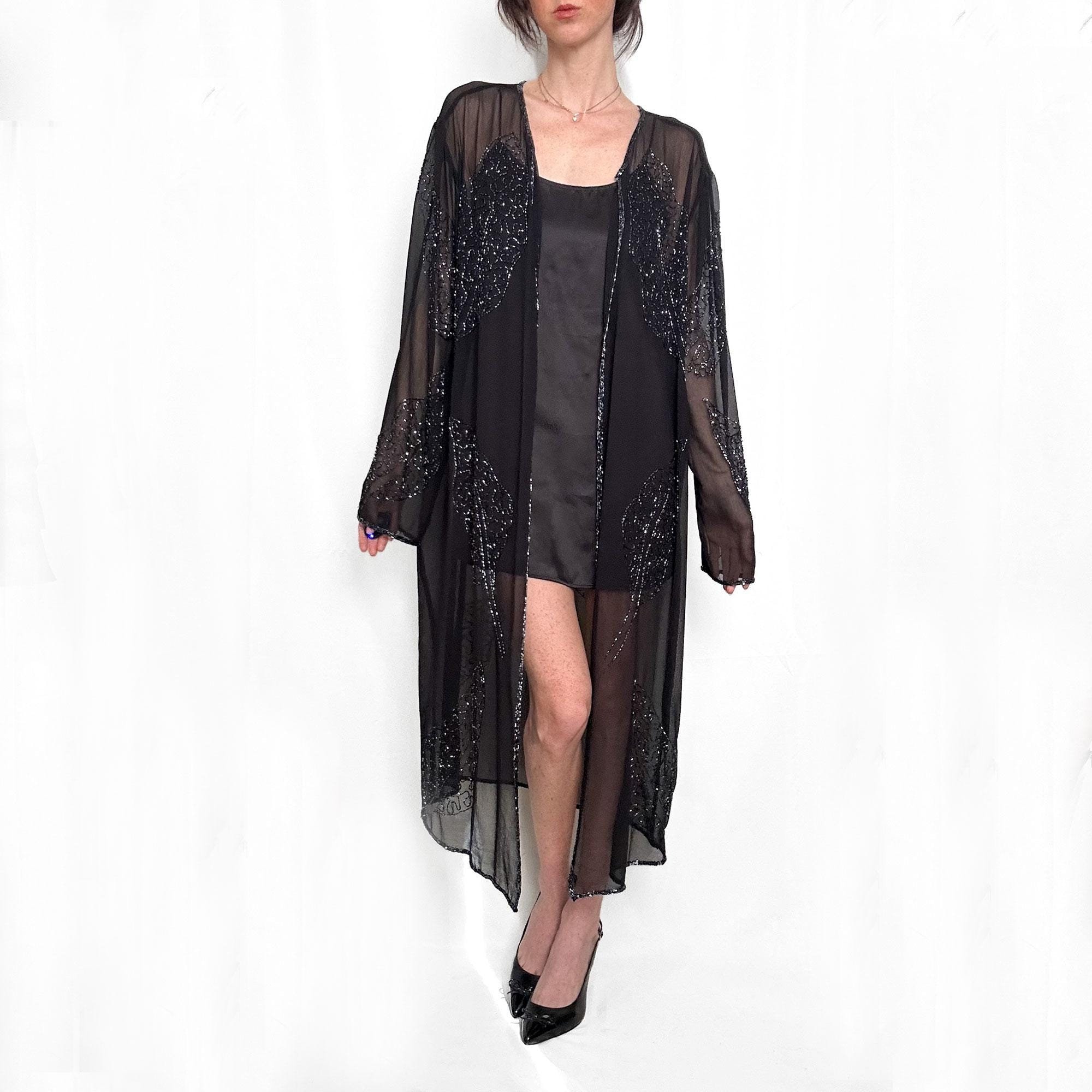 アンドコール　tulle pattern sheer jacket Gold Sheer Jacket - Etsy