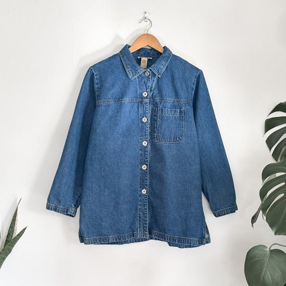 Vintage 90s Denim Chore Jacket - image 3