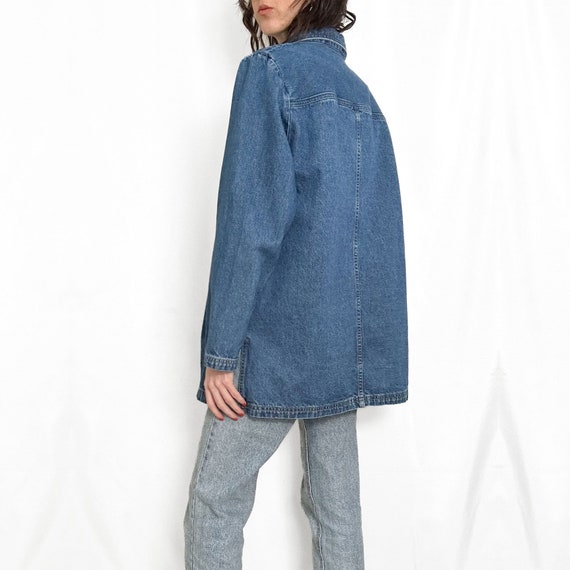 Vintage 90s Denim Chore Jacket - image 5