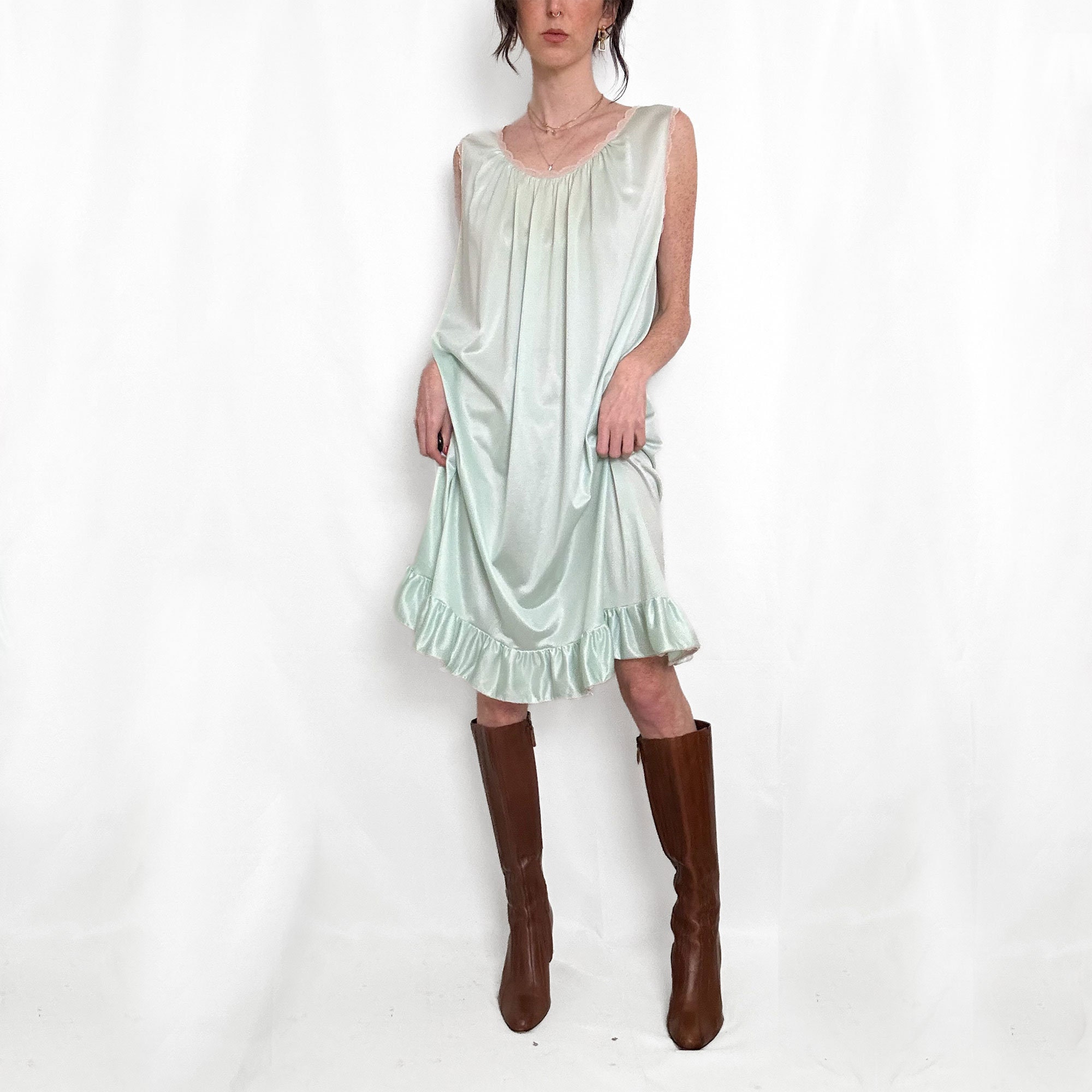 Sage Babydoll dress
