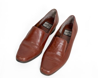 Y2K Classic Brown Leather Loafers