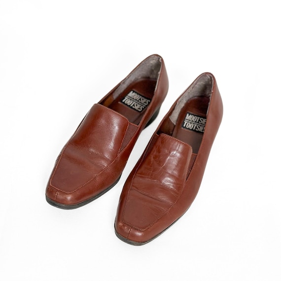 Mootsies Tootsies Loafers Y2K Classic Brown Leather Loafers