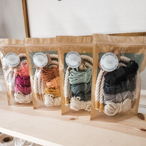 Beginner Macrame Diy Kit Make Your Own Macrame Wall Hanging Etsy