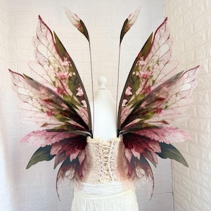 Adult Fairy Wings, Rose Leaf Design, Costume Wings, Cosplay Prop
