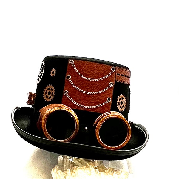 Steampunk Hat With Goggles - Etsy