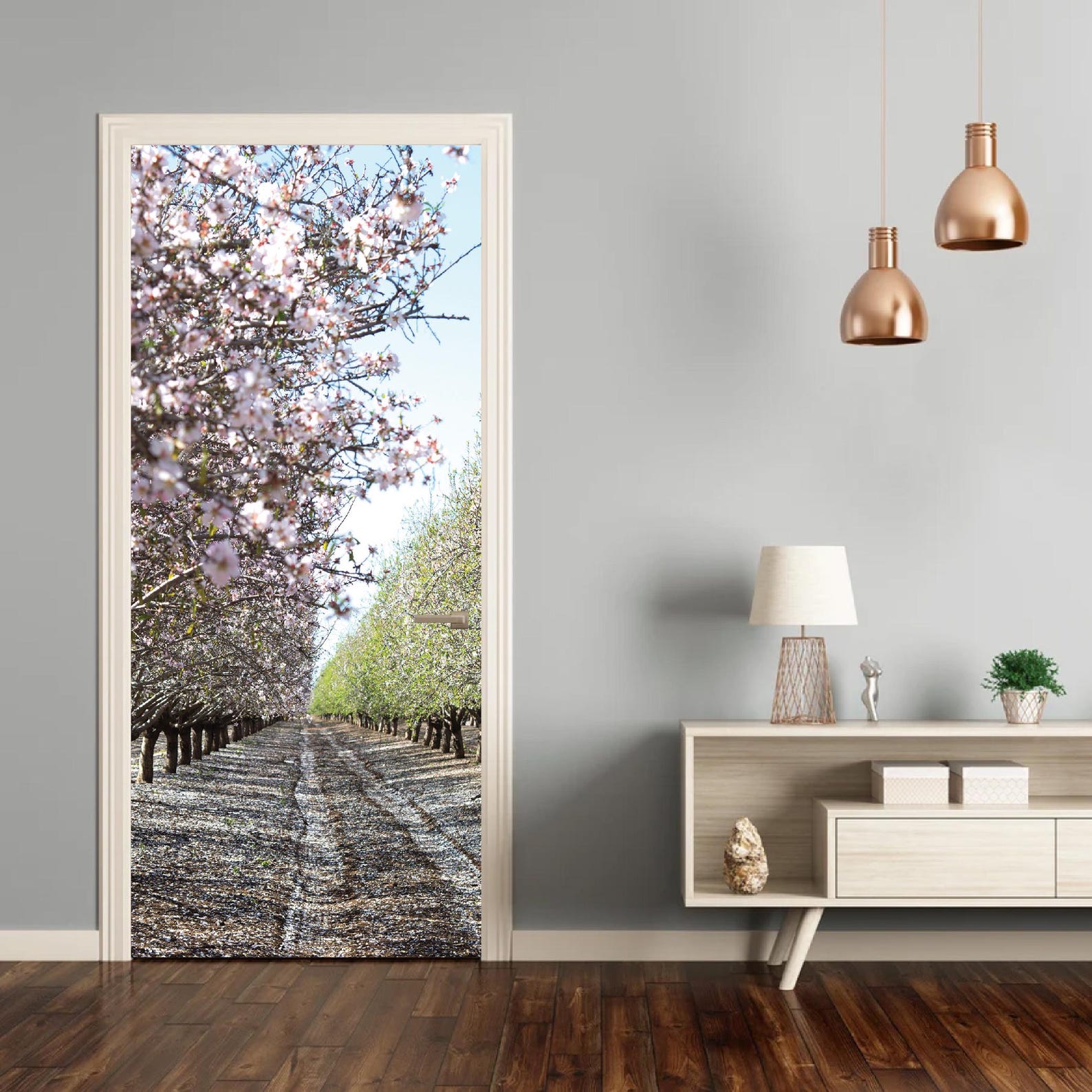 Door Mural Peel and Stick, Door Wallpaper, Self Adhesive Door Decal