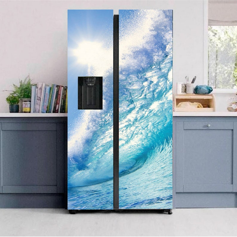 Fridge Wrap Selfadhesive Door Mural Peel and Stick Fridge Etsy