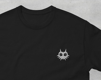 Majora&#39;s Mask embroidered shirt | Gamer gifts | Nintendo | Legend of Zelda | Custom gift | Gamer girl | Gamer shirt | Super Mario | gift