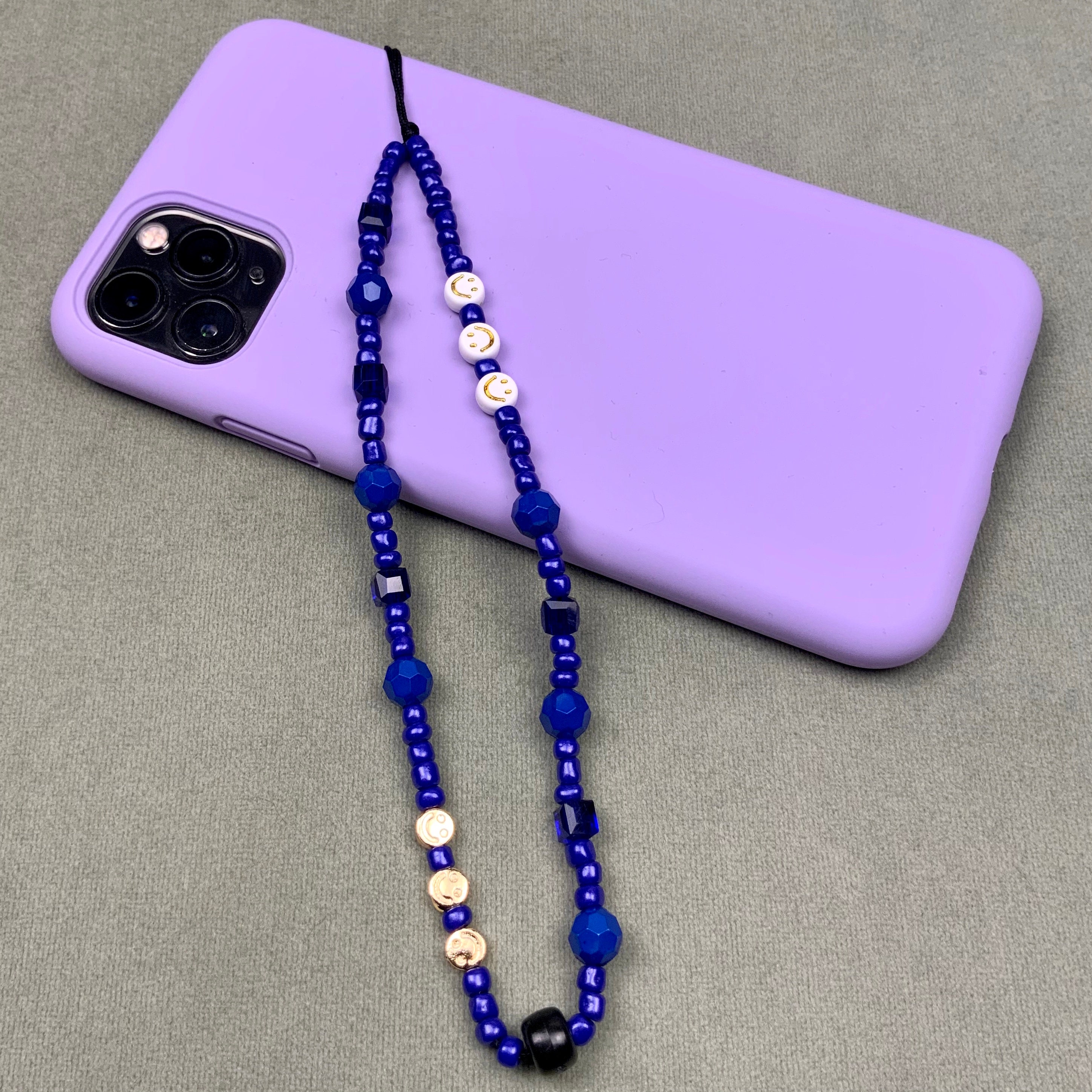 Something Blue Phone Charm Phone Chain Phone Strap Etsy