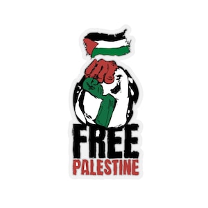 Pegatinas troqueladas de Palestina gratis: el 100 % de lo recaudado se destinará a la ayuda a Palestina.