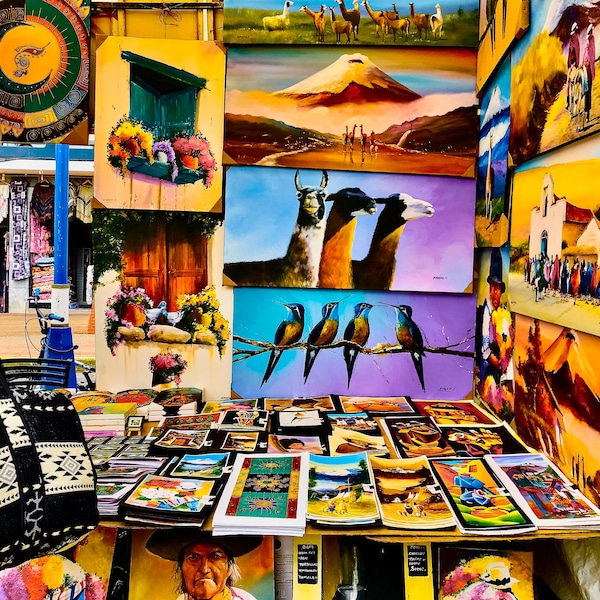 Otavalo Art Gallery South America Andes Mountains Art Photography Print